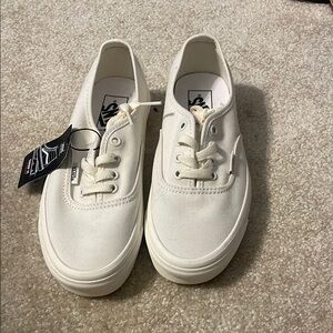 Vans White Canvas Sneakers